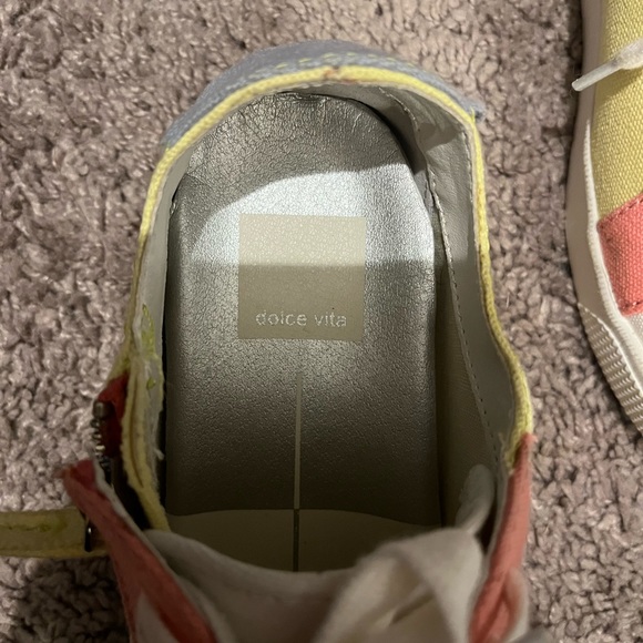 Dolce Vita Colorful Zippered Tennis Shoes Size 6.5 - Picture 6 of 6